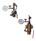 TESTANDRAIN, MODEL 2511T, MULTI-DIRECTIONAL, INCLUDES PRESSURE RELIEF VALVE, PRESSURE GAUGE AND GLOBE VALVE - MADE IN USA